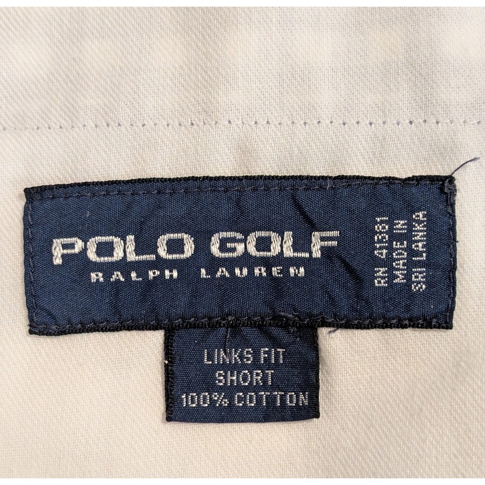 Polo Golf Ralph Lauren Mens 36 Gingham Shorts Purple White Links Fit Cotton NICE - Picture 5 of 6